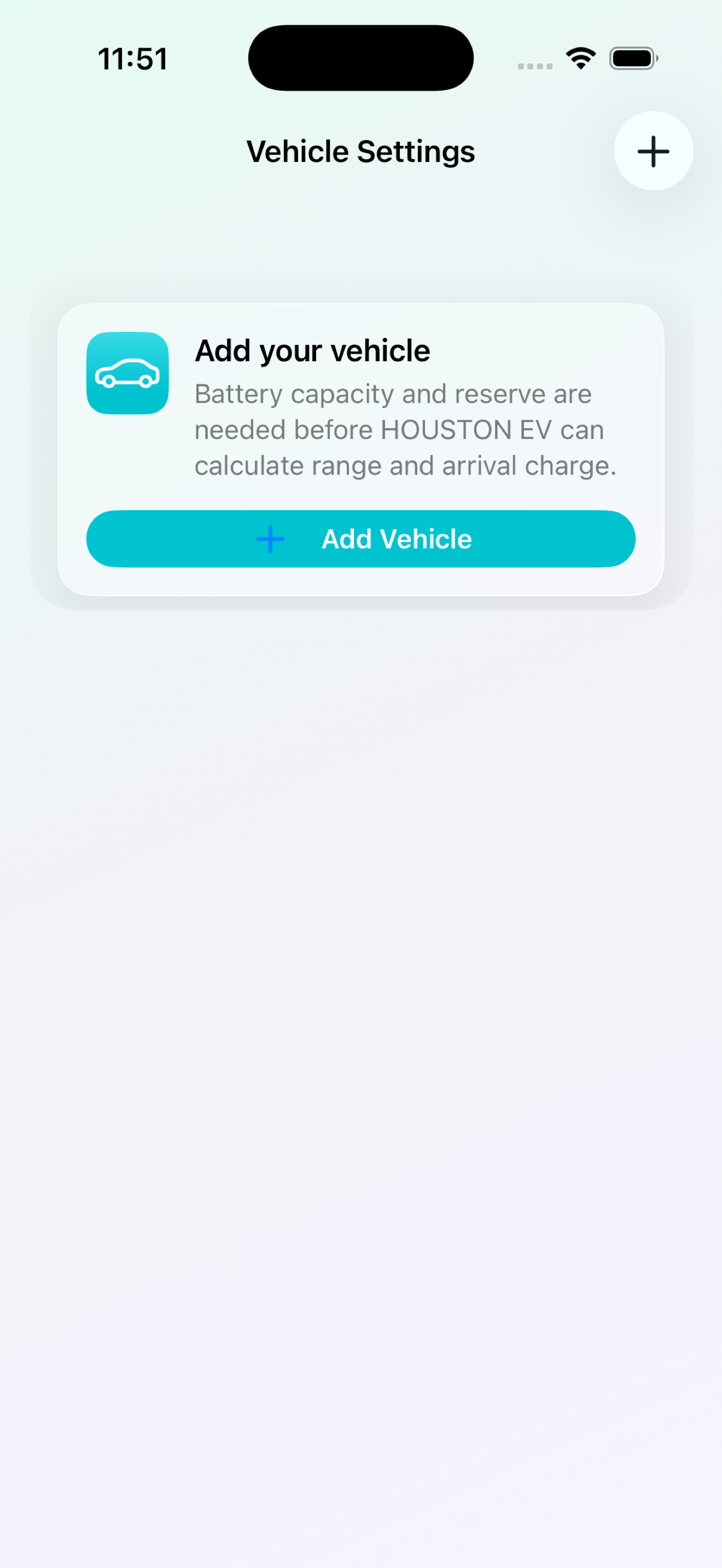 Vehicle setup in HOUSTON EV